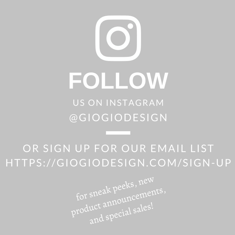 Follow us on instagram @giogiodesign