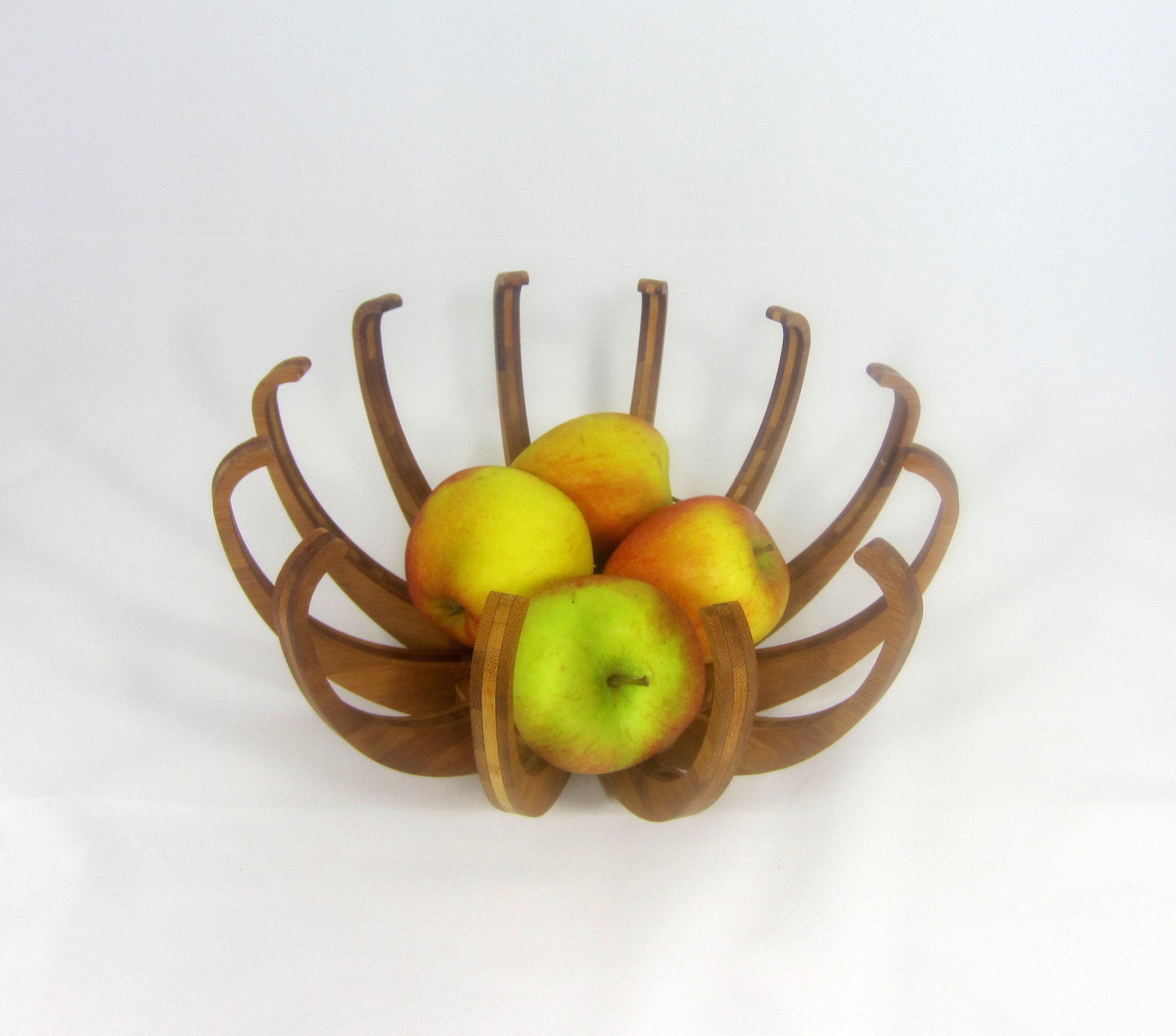 Blossom Fruit Bowl in Ecofriendly Bamboo Fruit Bowl Fruit Etsy