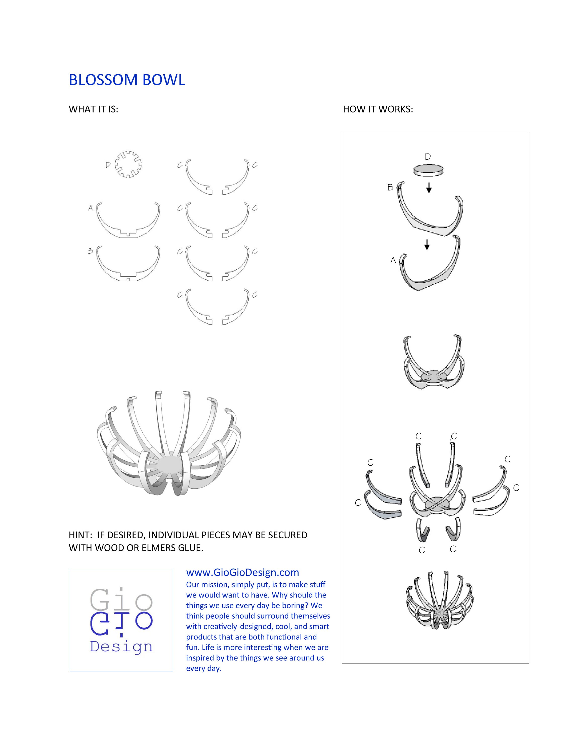 Blossom Fruit Bowl in Ecofriendly Bamboo Fruit Bowl Fruit Etsy