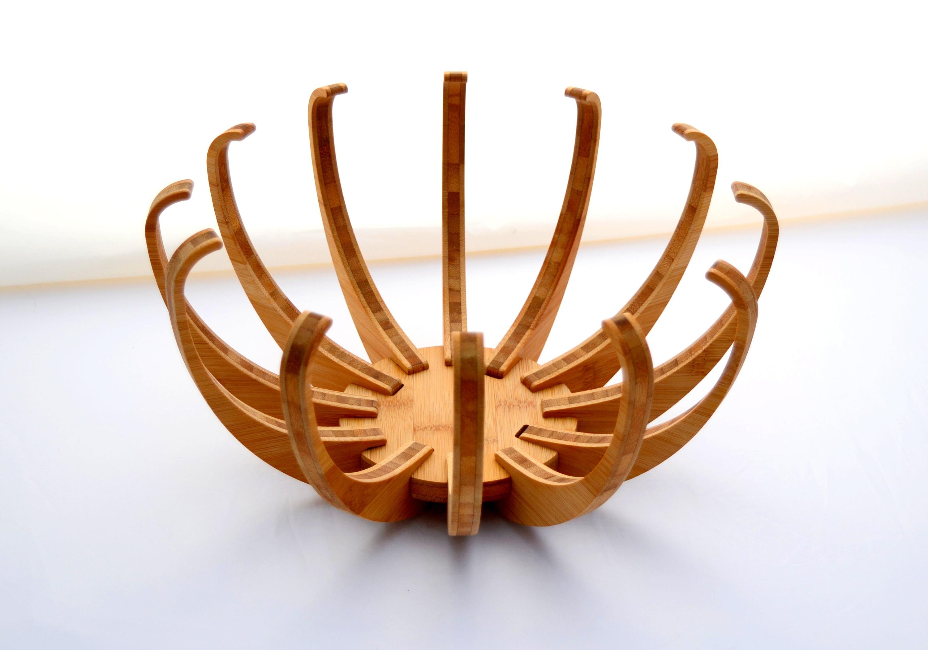 Blossom Fruit Bowl in Ecofriendly Bamboo Fruit Bowl Fruit Etsy