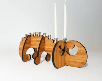 Swirl Menorah