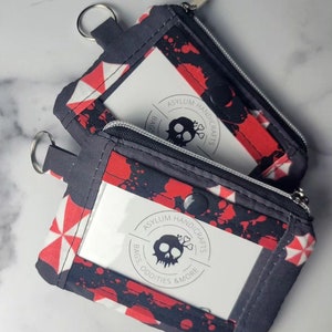 Cartera de identificación personalizada, para parques temáticos, porta pases anuales, billetera hecha a mano, billetera con llavero, monedero, billetera con cordón, bolso pequeño, bolsa con broche