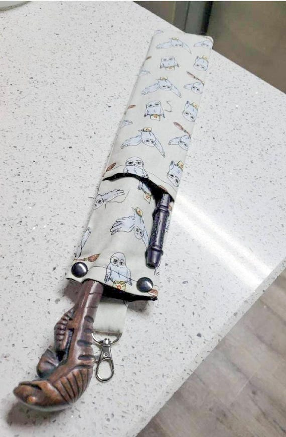 Custom Handmade Wand Pouch with Belt Hook & Second Pocket