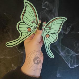 Roller Durby Luna Moth Boot Wings: Gothic Lace Shoe Dangles