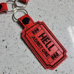 New Jersey Devils Rectangle Ball Chain Keychain