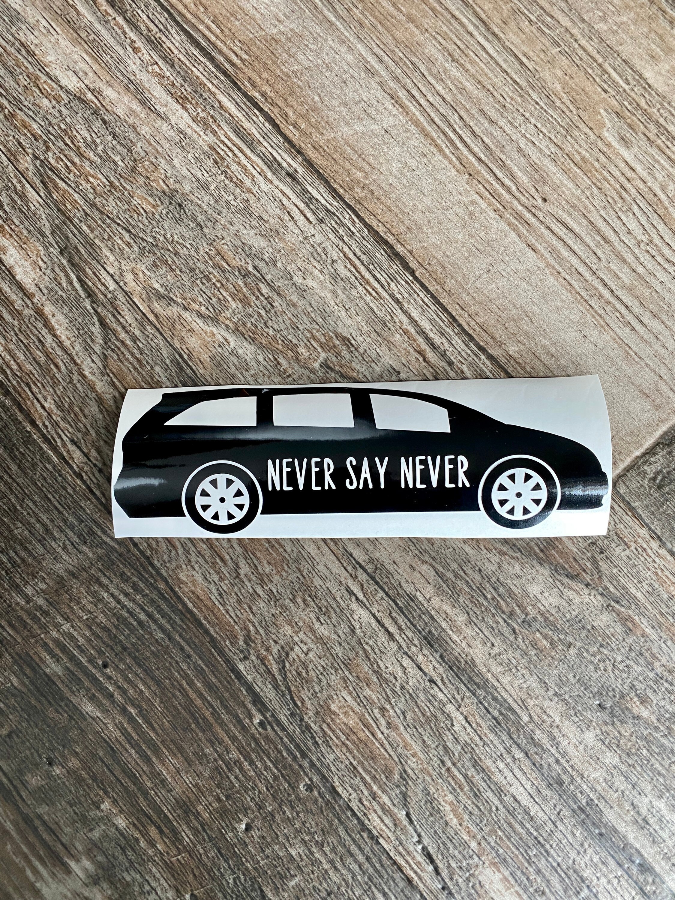 We all do things we said we never would sticker mom life,stocking stuffer gifts under 10,gifts for her Car Decal,bumper sticker Minivan
