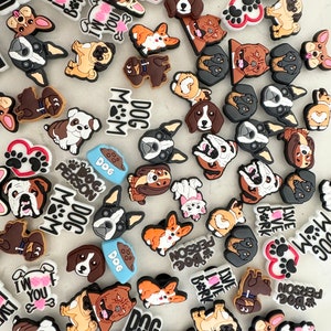 Sale, Dog croc charm, dog mom, dog dad, bull dog, pit bull, wiener dog, corgi dog, pug, frenchie, French bull dog, terrier, white cat