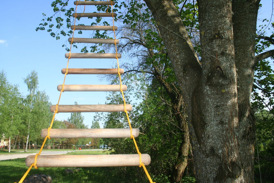 Handmade Rope Ladder With Wood Rungs - Etsy