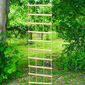 Wide quadruple rope ladder