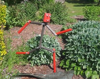 Timber Jester - posable stick figure for garden