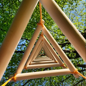 Triangle Ladder for Climbing Outdoors and Indoors for Kids and Adults ...