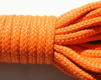 high strength rope, 20 yards, 0.23" (6 mm) thick, strong and light cord, several colors, different colours woven polypropylene rope