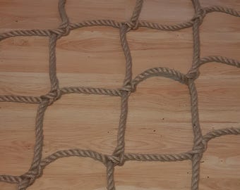 Climbing net, 0.55" jute rope, 9.8" squares