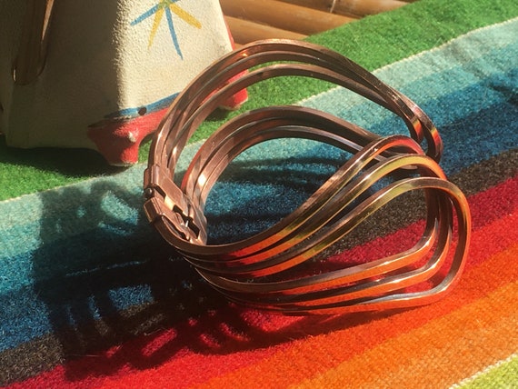 1950’s Renoir Rhythm Copper Cuff Bracelet - image 2