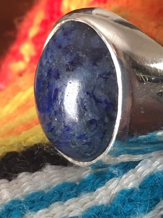 Cool Lapis & Sterling Silver Ring