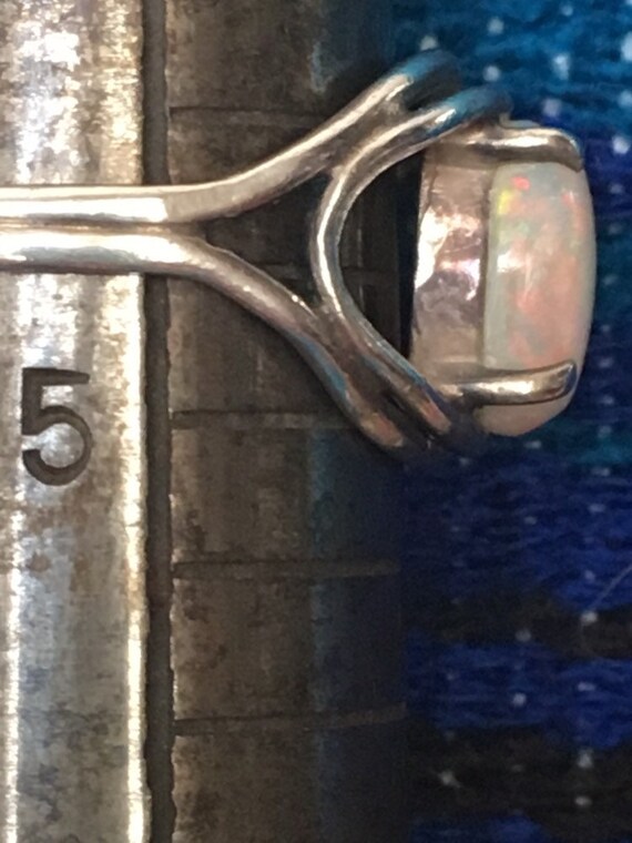 Fire Opal Sterling Silver Ring - image 4