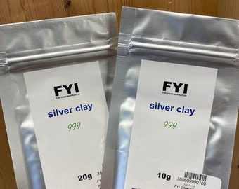 SALE- FYI Silver Metal Clay 999 -Choose 10 or 20g bag