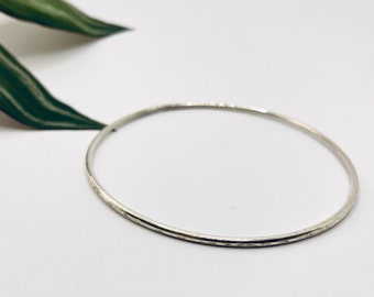 Sterlingzilveren gehamerde armband - sterlingzilveren armband met gehamerd effect dames/dames