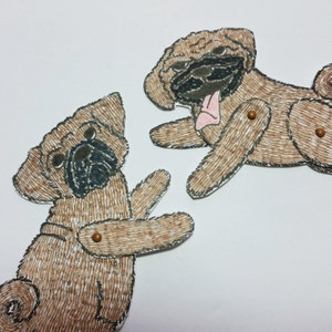 Pug Dog Animal Paper Dolls Puppets Patterns Articulated Mechanical Animals Printable Animal Digital Downloadable 0102