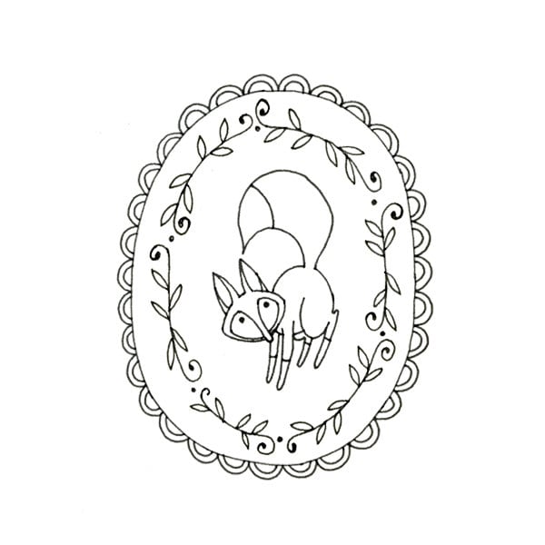 Fox Embroidery Routine Printable Woodland Animal Electronic Downloadable 0069 picture relating to Printable Embroidery Patterns identified as Fox Embroidery Behavior Printable Woodland Animal Electronic Downloadable 0069