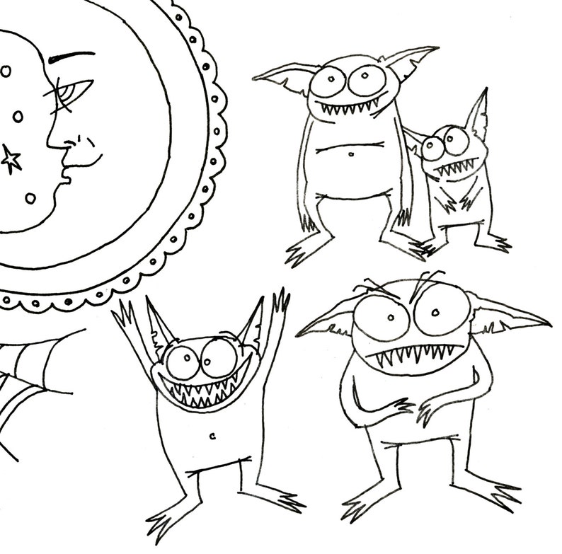Halloween Embroidery Patterns Printable Set of Digital - Etsy