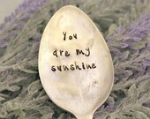 You are my sunshine Garden Marker Upcycled Garden Markers Housewarming Gift Garden Decor Garden Gift