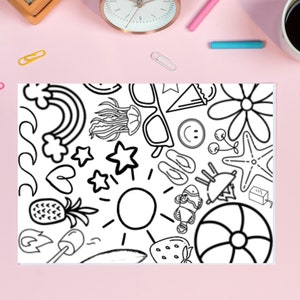 Kids Summer Coloring Page