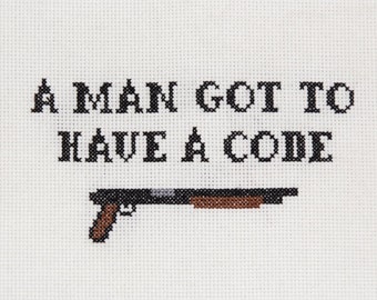 PATTERN FOR DOWNLOAD: A Man Got to Have a Code sampler