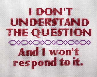 PATTERN: Lucille Bluth Sampler