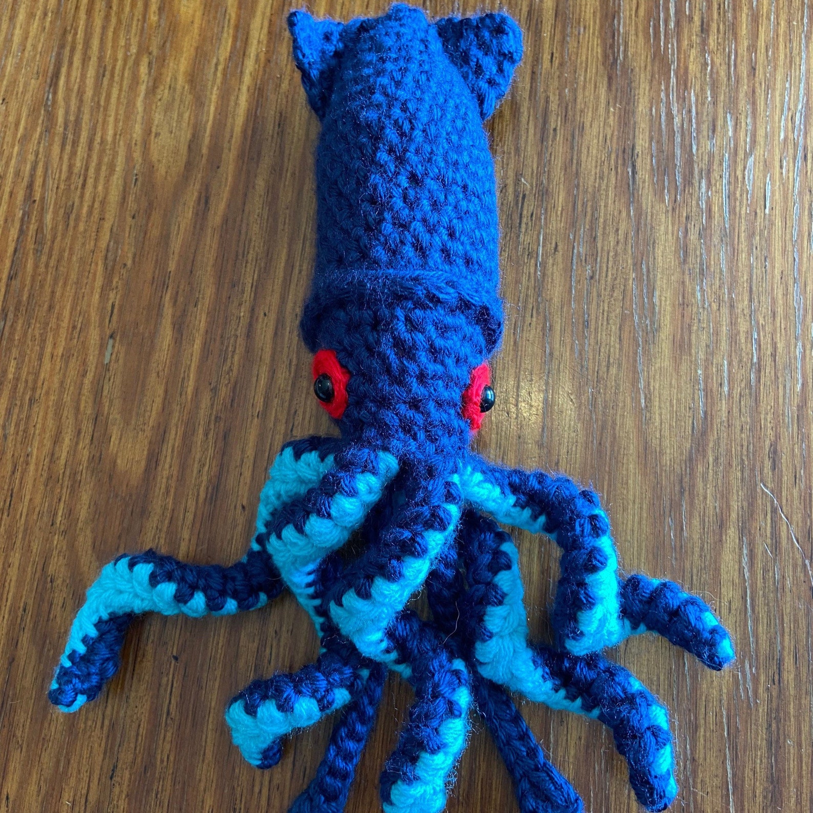 KRAKEN SEATTLE Hockey NHL Inspired Giant Squid one Foot Long Crochet