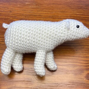 IJSBEER Wit Gehaakt Knuffeldier Amigurumi