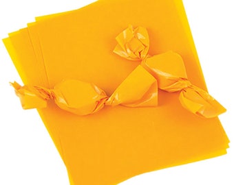 Honey Gold Caramel Wrappers or Taffy Wrappers, 4 x 5 in. - 1 lb. Package