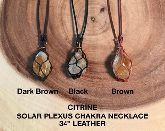 Solar Plexus Chakra Energy Healing Necklace