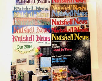 Dollhouse Miniatures - Nutshell News January thru December 1990