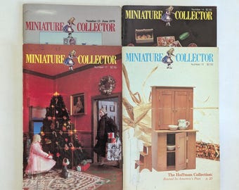 Casa de muñecas en miniatura - Coleccionista de miniaturas 1979 - Junio, agosto, octubre y diciembre