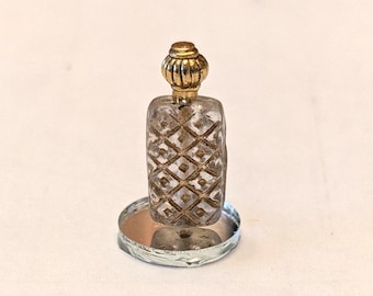 Frasco/decantador de perfume en miniatura para casa de muñecas