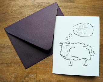 Thinking of Ewe Greeting Card