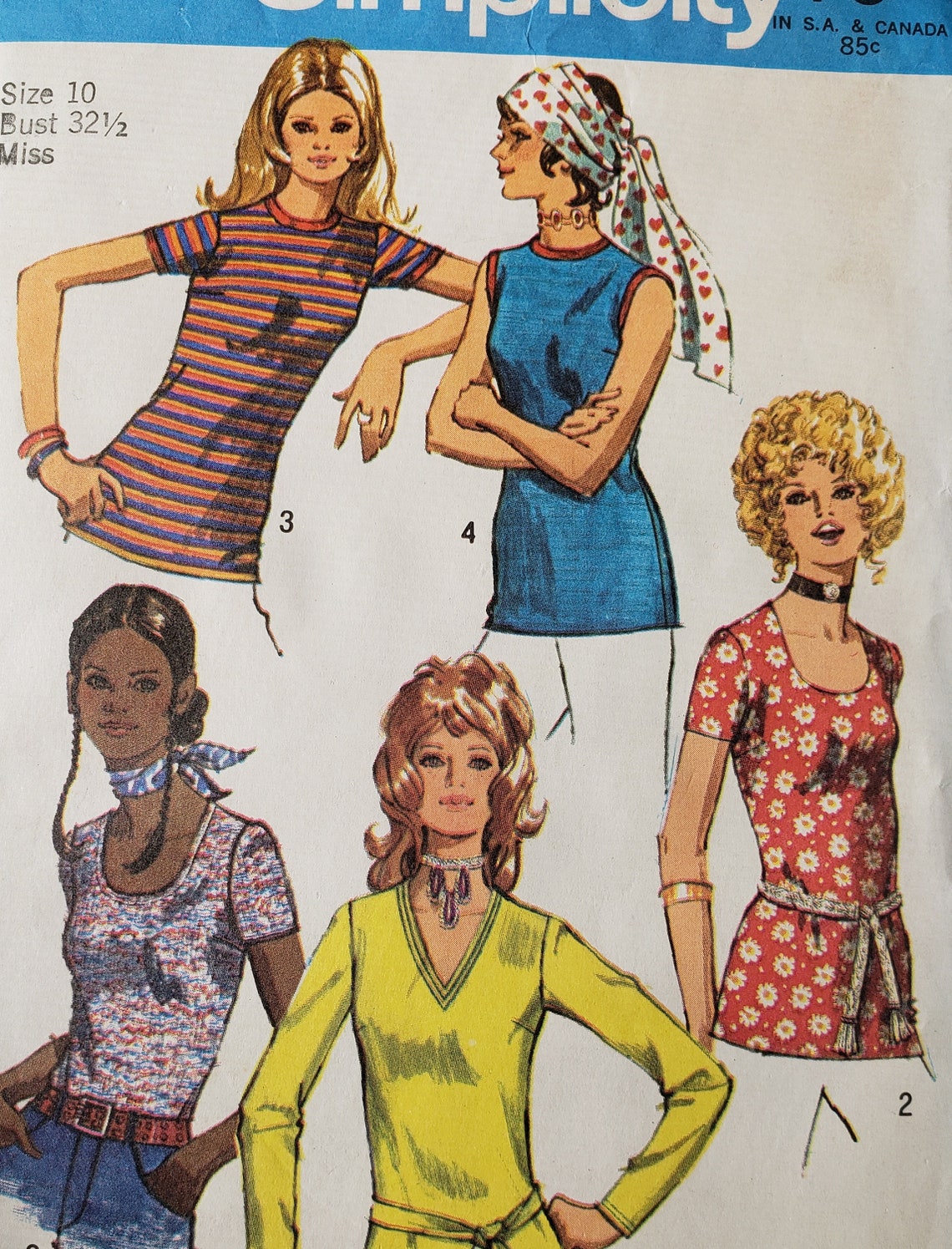 1970's Sewing Pattern Vintage Simplicity Pattern 9365 Etsy