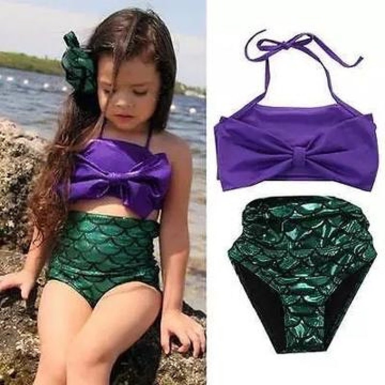 CUSTOM Child Mermaid Bathing SuitPersonalized Baby Etsy
