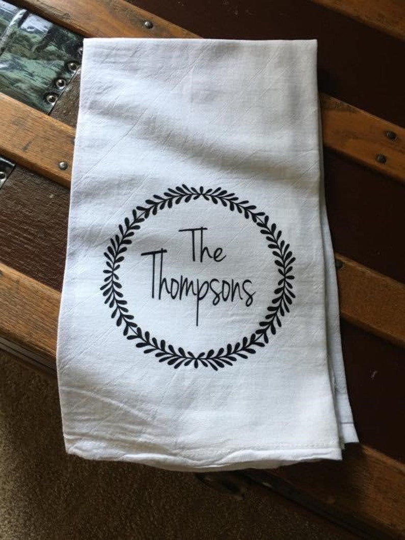 Customized Towels Personalized Hand Towels Kitchen Towels Etsy