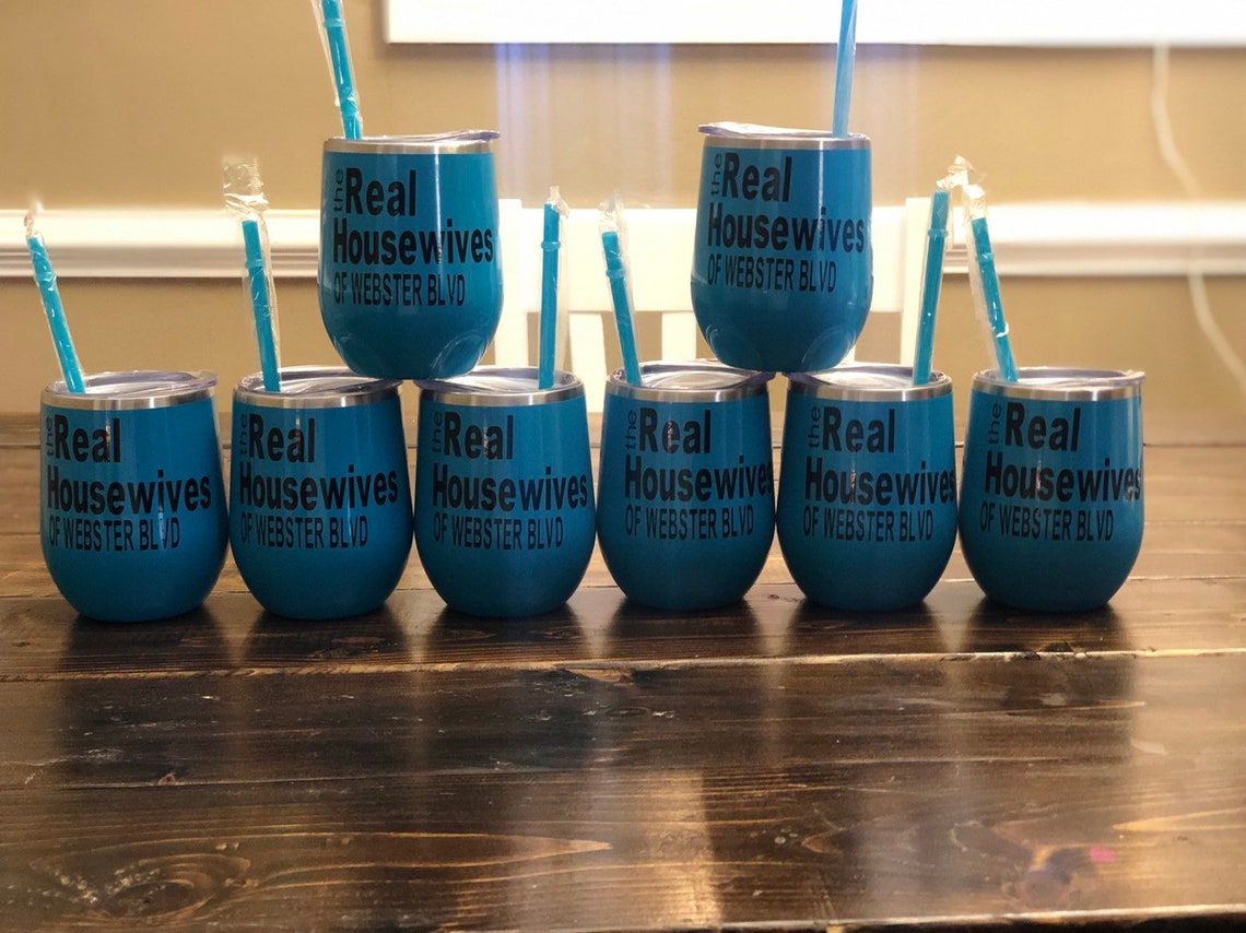 Real Housewives Tumblers Stainless Steel Wine Tumblers With Etsy