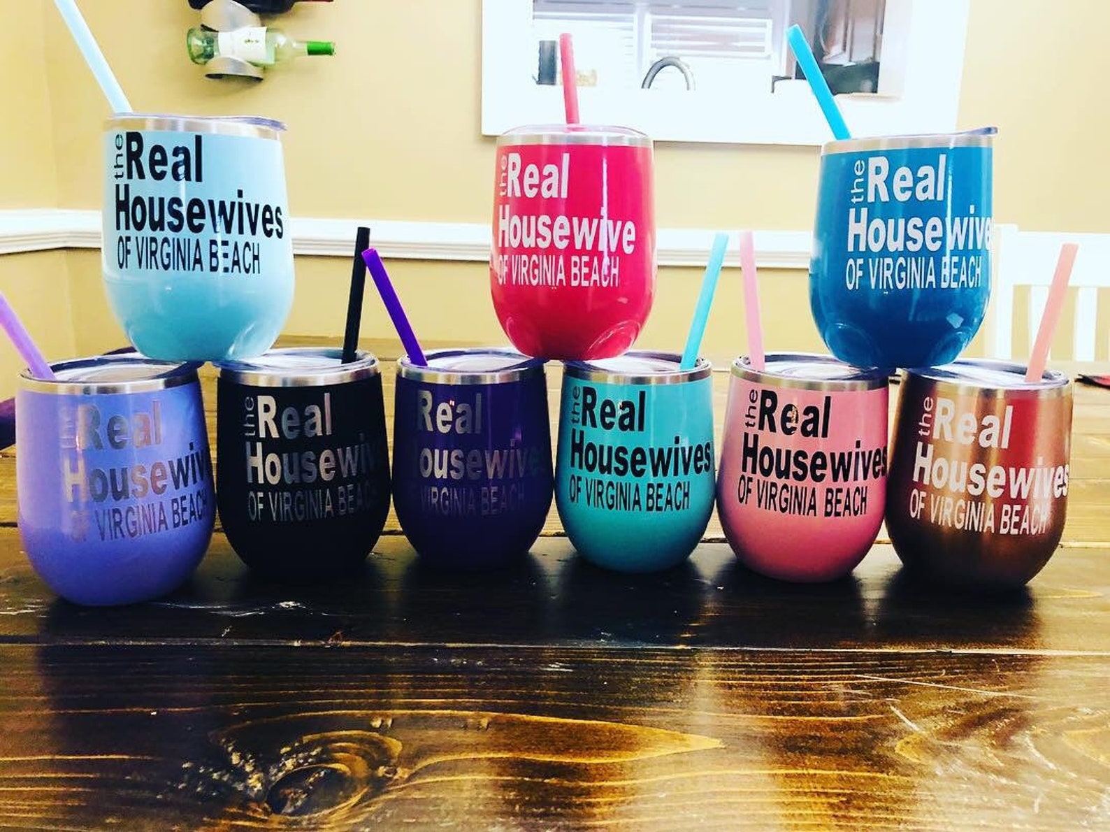 Real Housewives Tumblers Stainless Steel Wine Tumblers With Etsy