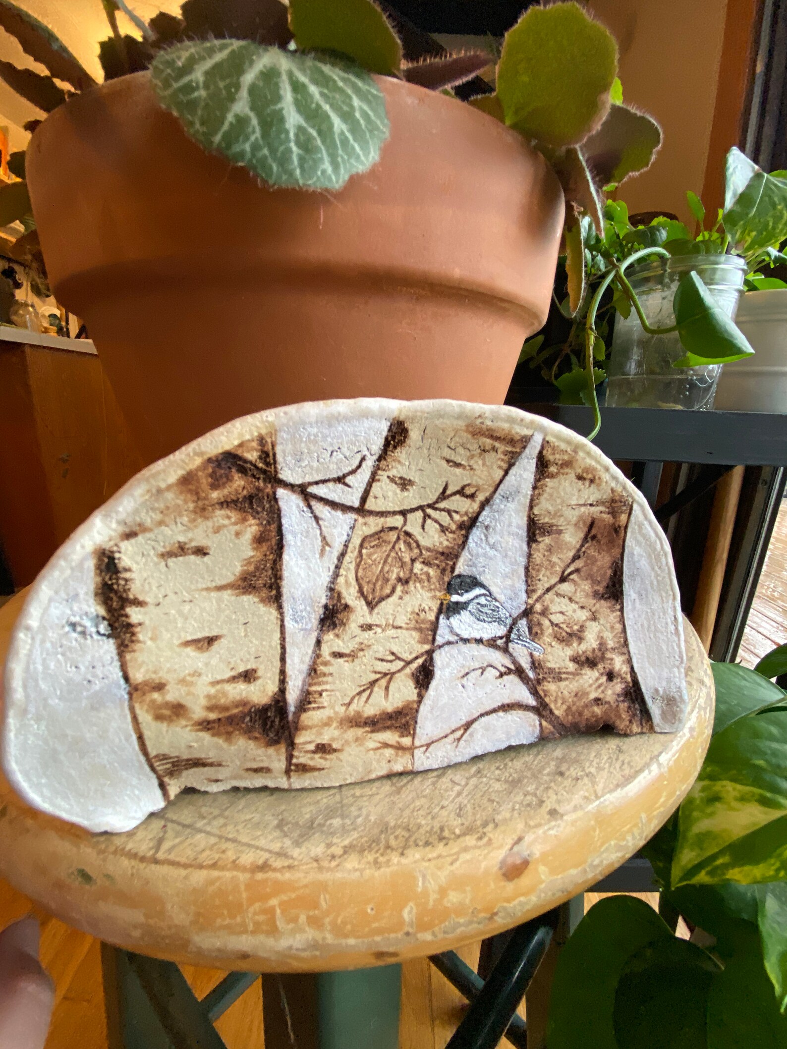 Painted Hand Carved Mushroom Artist Conk Mushroom Art | Etsy