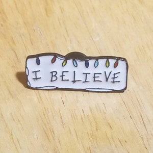 Ich glaube Emaille Pin