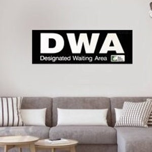 Subway Photography Print - Designated Waiting Area DWA Sign Art from The Toronto Subway Metro
