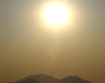 Hong Kong Photography - Boat Under The Sun - Landscape -  Fine Art Photography