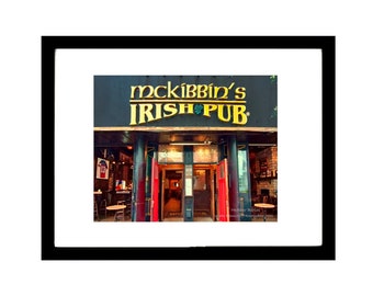 Montreal Pub Restaurant Art - McKibbin Irish Pub Wall Decor - Fine Art Photography Print - Urban Contemporary