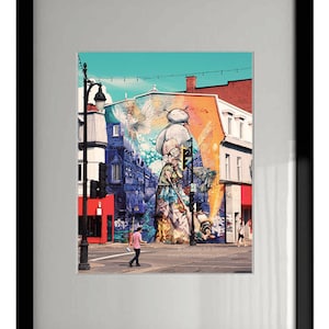 Montreal Street Art Photography - Mural Art Print, Graffiti, Nonna, Nonna, Festival murale, Urban Street life