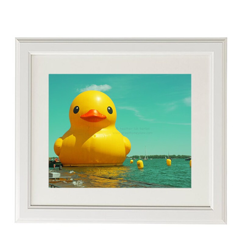 Giant Rubber Duck Print Wall Decor Fine Art Photography Etsy