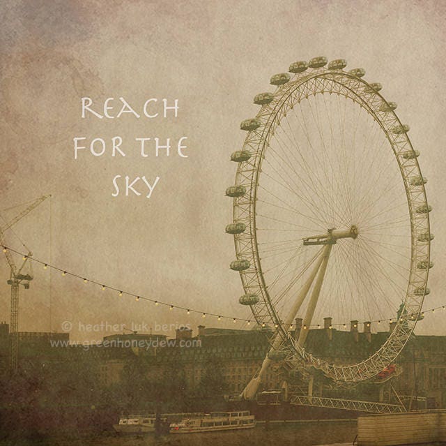 Riesenrad Zitat Fotografie Inspirierender Spruch Wort Wanddekoration